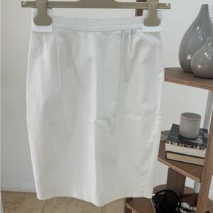 Miu Miu Classic White Pencil Skirt